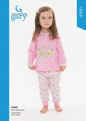 BABY MÄDCHEN PYJAMAS L/S R10003 Tellini S.R.L. Großhandelskleidung